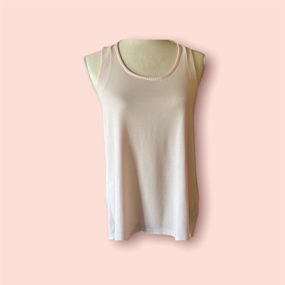 SPLENDID top sleeveless with back cut out size S light pink EUC
